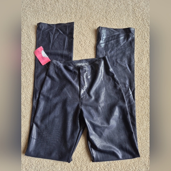 NWT Vintage Tark 1 Black Stretch Sequin Pants Size 1 - Picture 1 of 3